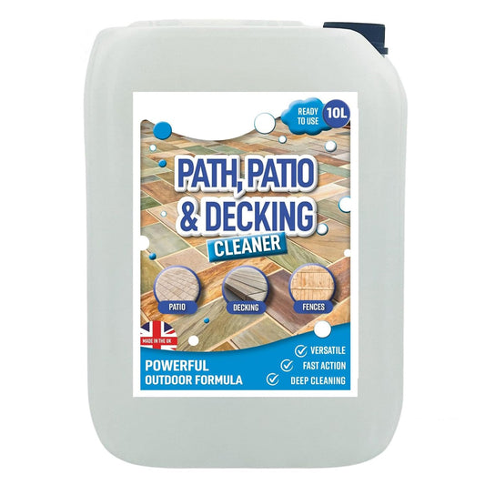 10L Patio & Decking Cleaner Removes Dirt, Grime & Stains With 1.5 Litre Hand Sprayer