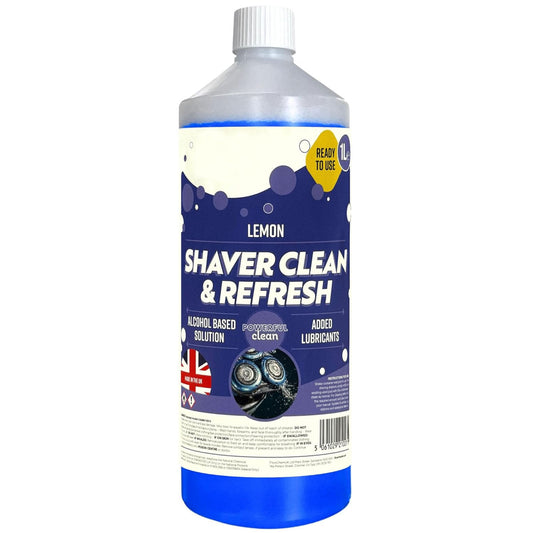 1 Litre Shaver Cleaning Refill Fluid Handy Size Bathroom Bottle Clean & Renew Cartridge
