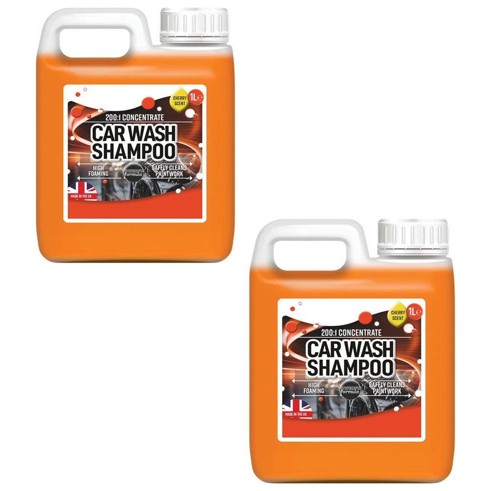 1L Cherry Scented Car Wash Shampoo Detailing Vehicle Cleaning Soap Removes Grime & Road Dirt