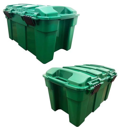 40L Strong Green Garden Storage Chest Trunk For Garden & Garages