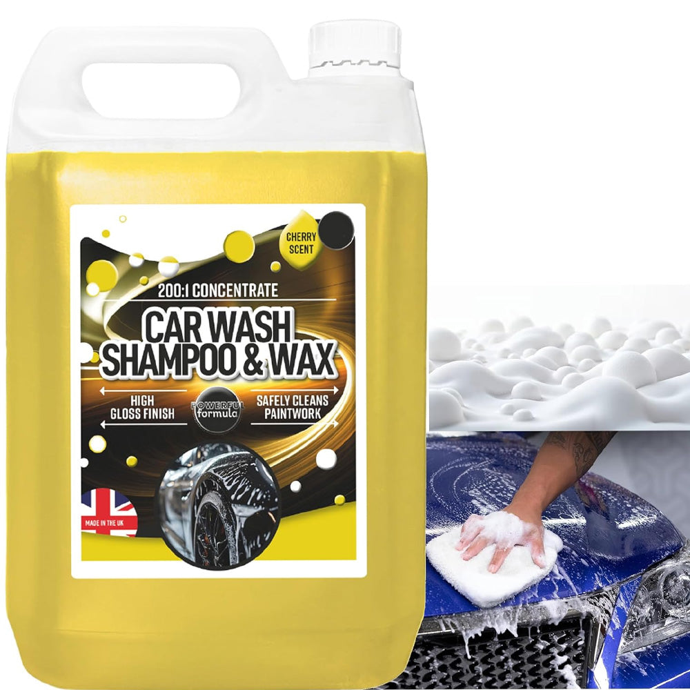 5 Litres Car Wash & Wax Shampoo Concentrated Protective Detailing Cleaner