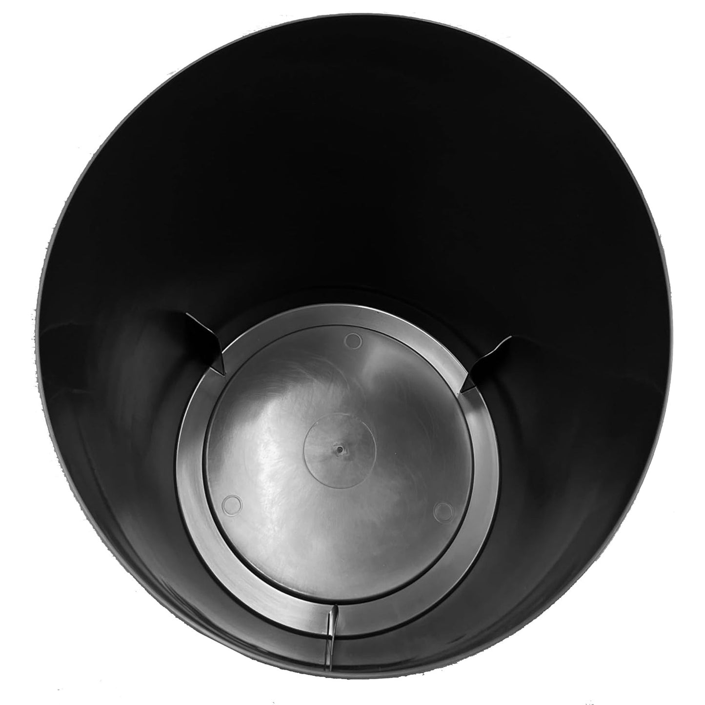 Black Outdoor Gardening Round Barrel Planter