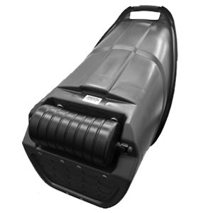 Black Plastic Rolling Kart Caddy With Wheels Multi Purpose Wheelbarrow For Gardens