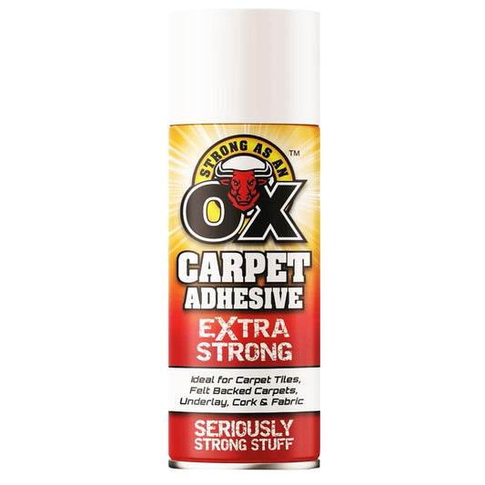 500ml Heavy Duty Extra Strong As An Ox Carpet Adhesive For Carpet, Vinyl, Tiles & Fabric
