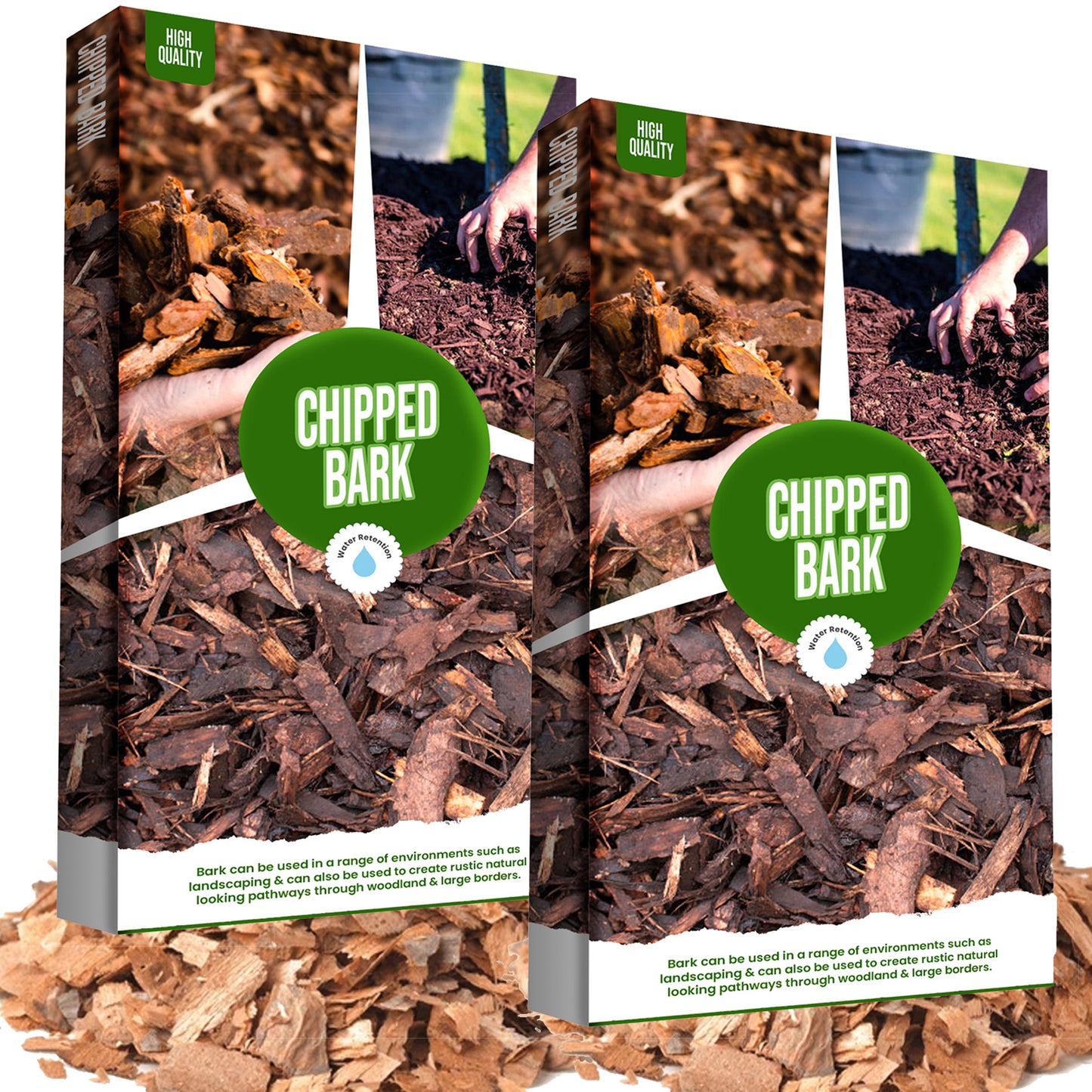 60 Litres Chipped Bark For Decorative & Landscape Gardening & Paths