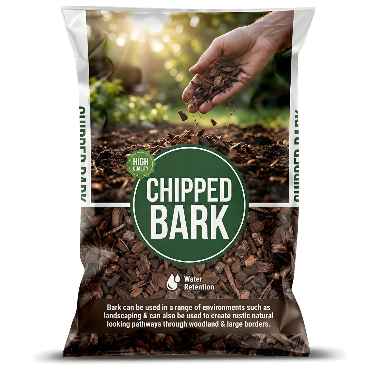 50 Litres Chipped Bark For Decorative & Landscape Gardening & Paths