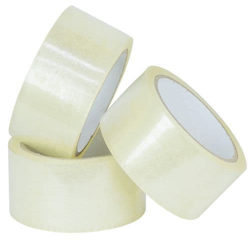 Low Noise Clear & Brown 50mm x 66m Packaging Tape