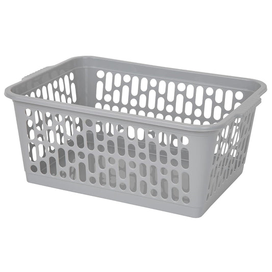 Multipurpose Plastic Handy Storage Basket Cool Grey For Organisation