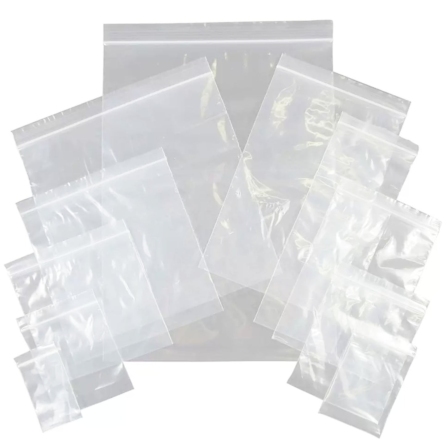 9 x 12.75" A4 Clear Polythene Grip Seal Bags