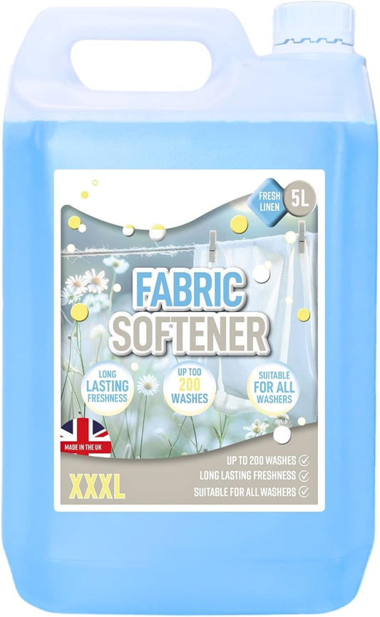 5L Fresh Linen Fabric Softener Conditioner Original Clean Linen Scent