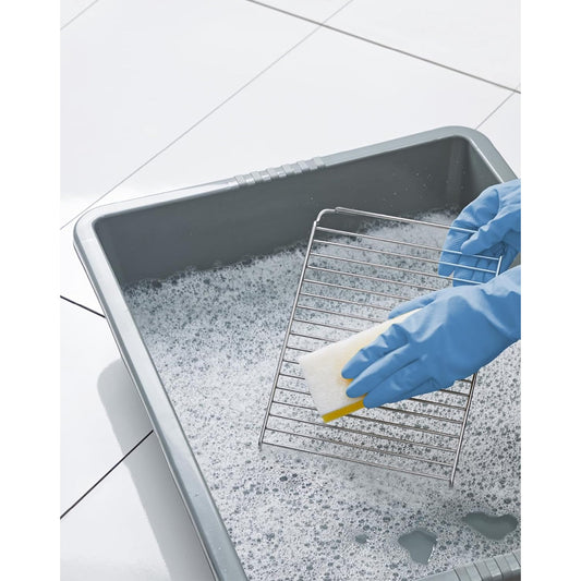 Grey Deep Multipurpose Plastic Rectangular Household Trays