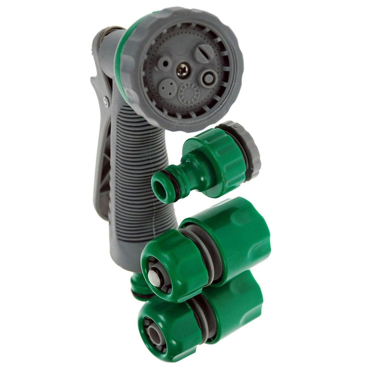 30M (98ft) Green Garden PVC Hose Pipe & Spray Attachment Perfect For Watering Plants & Washing Car