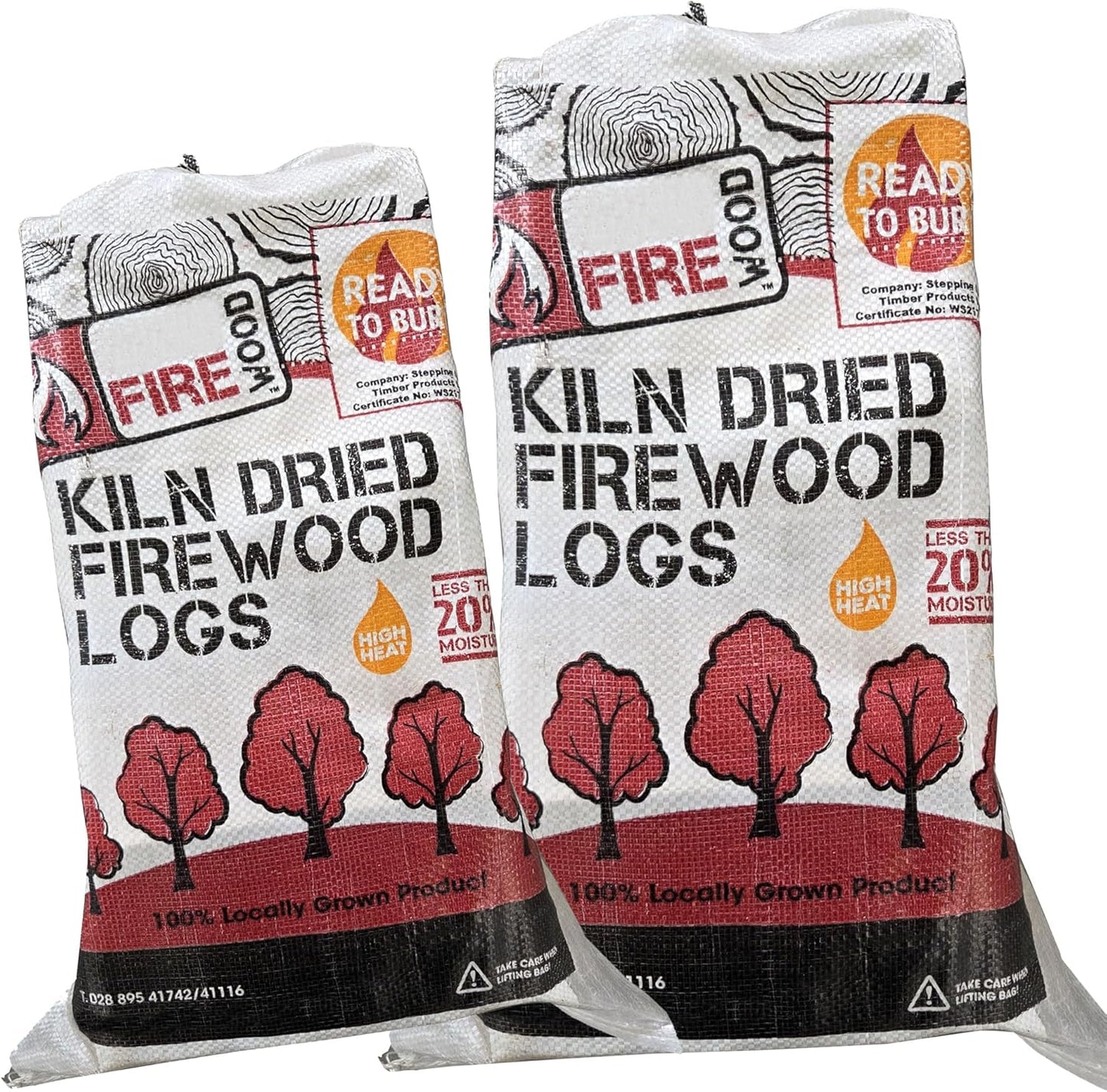 Softwood Kiln Dried Firewood Logs Ready To Burn Easy To Light For Outdoor Open Fire Pits