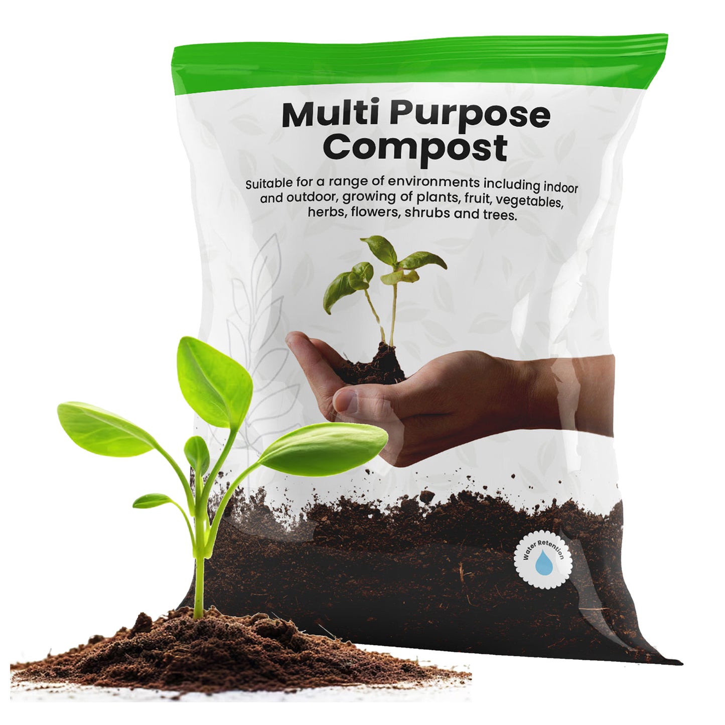 Multi-Purpose Compost With Nutrient Enhanced Formula & Wetting Agent Ideal For Garden