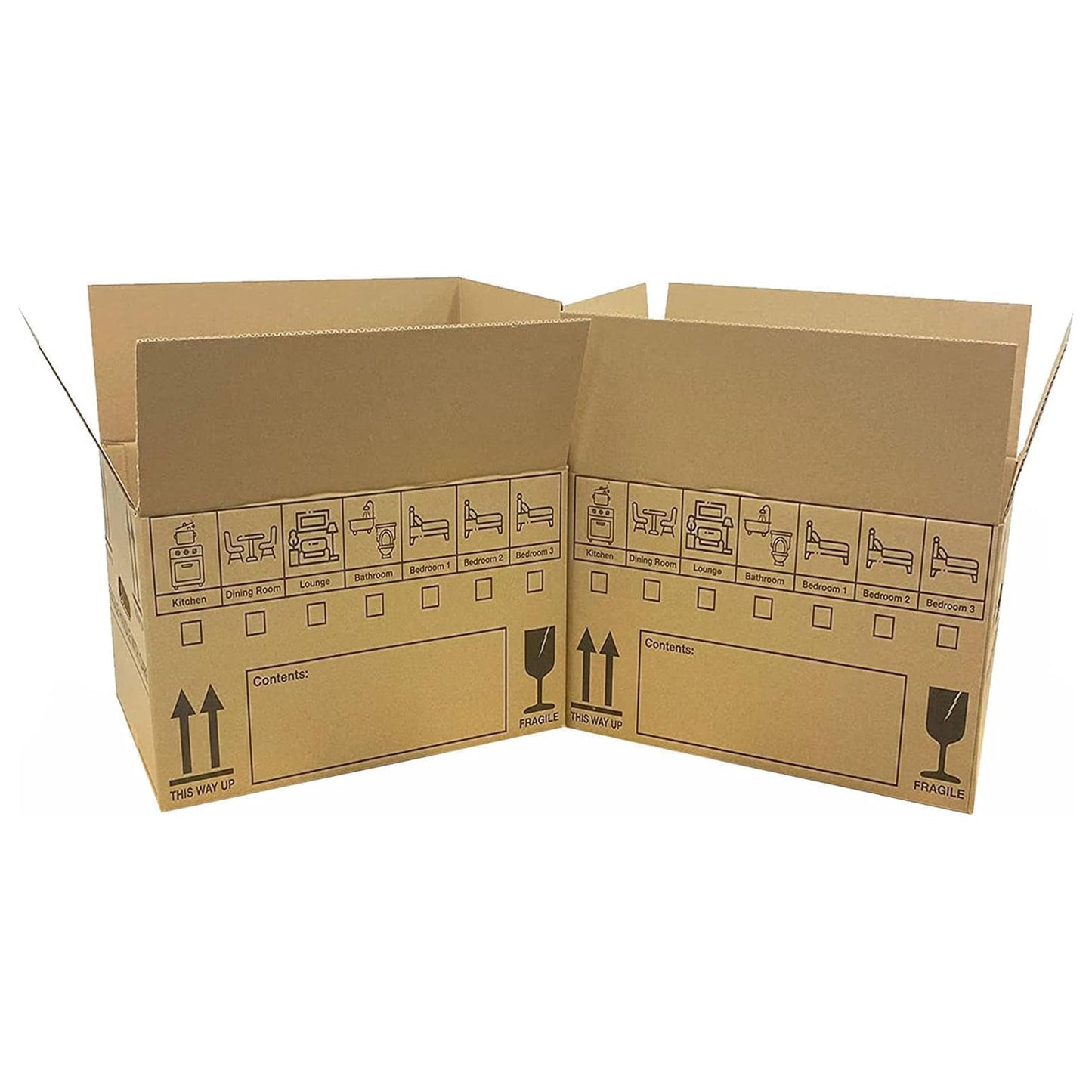 Pack Of 10 Large 18x12x10" Printed Removal Boxes