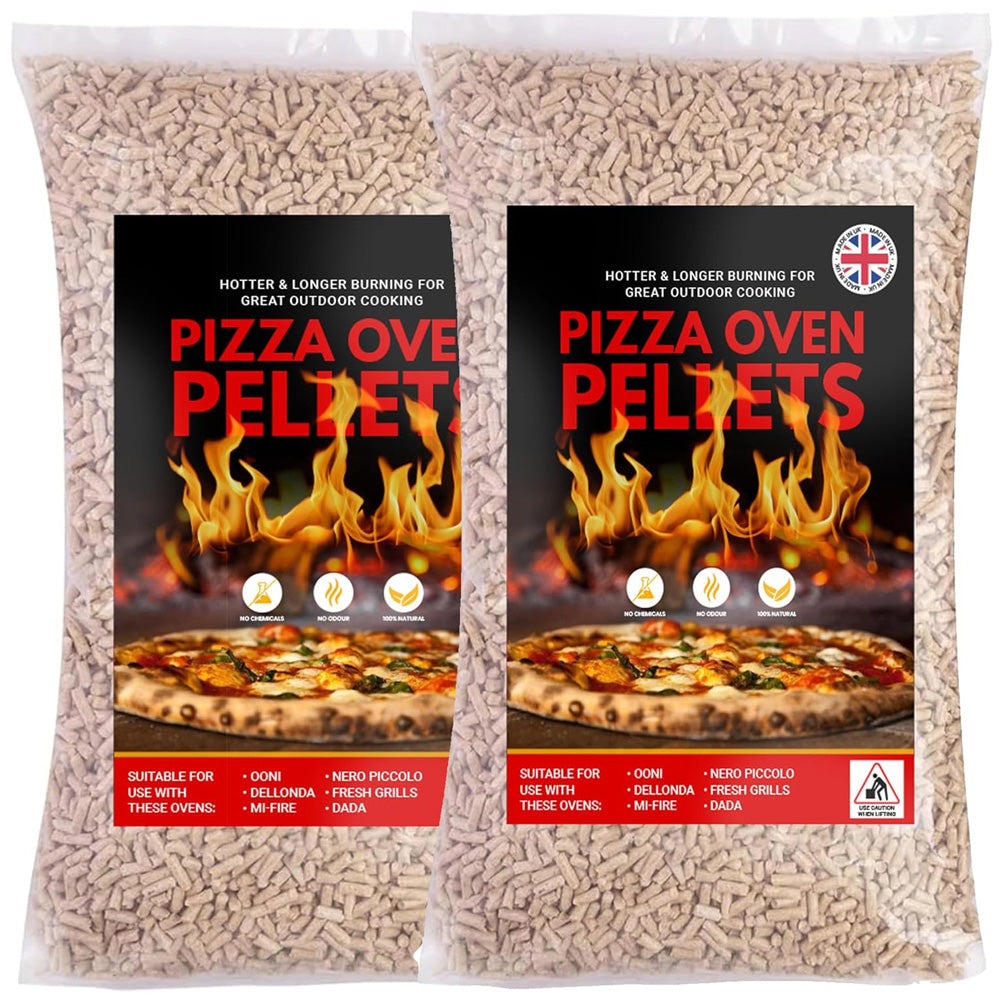 30L Premium Fuel Wood Pellets For Pizza Ovens & Grills Perfect For BBQs & Smokers