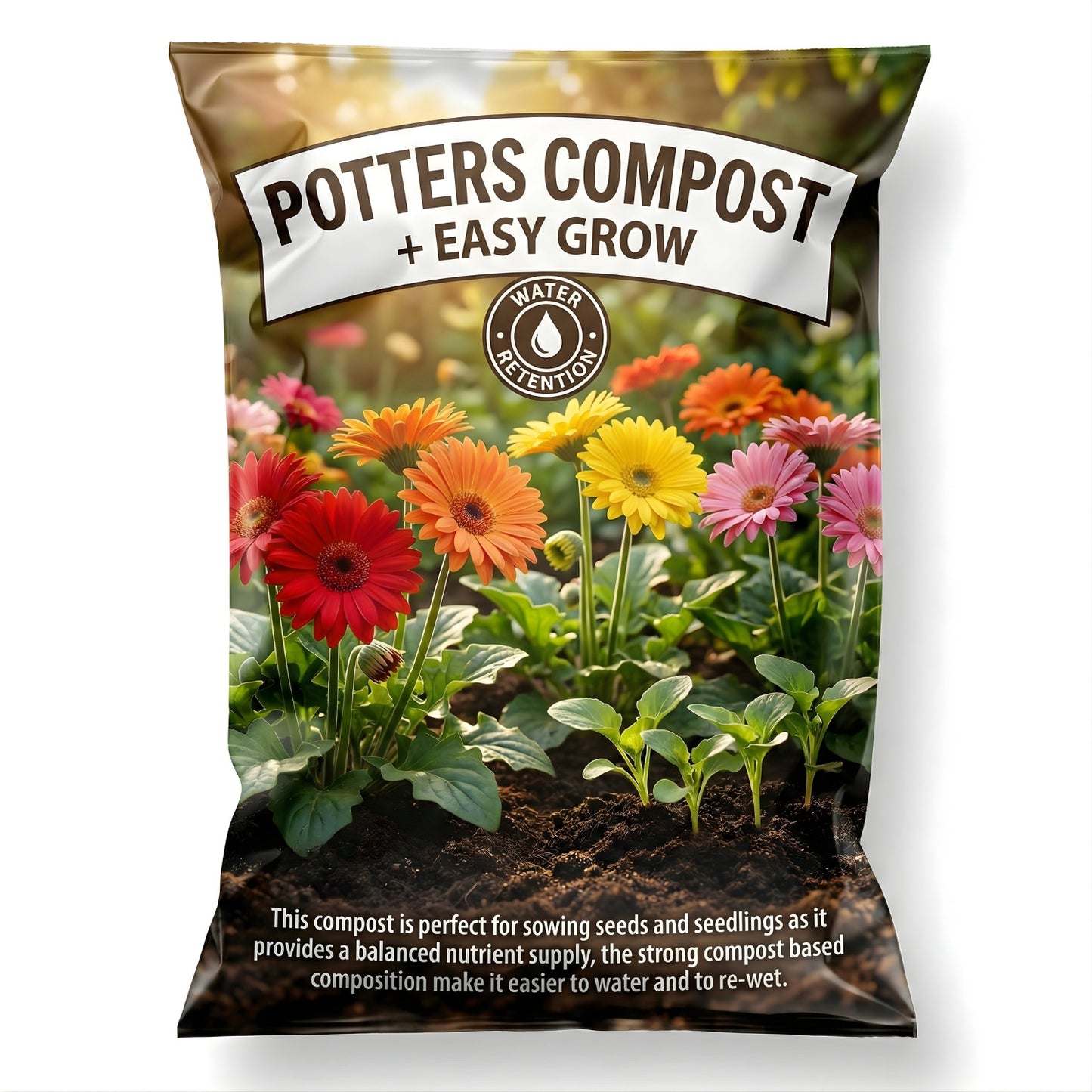 Potters Compost Seed Sowing Easy Grow 50 Litres Soil Bags