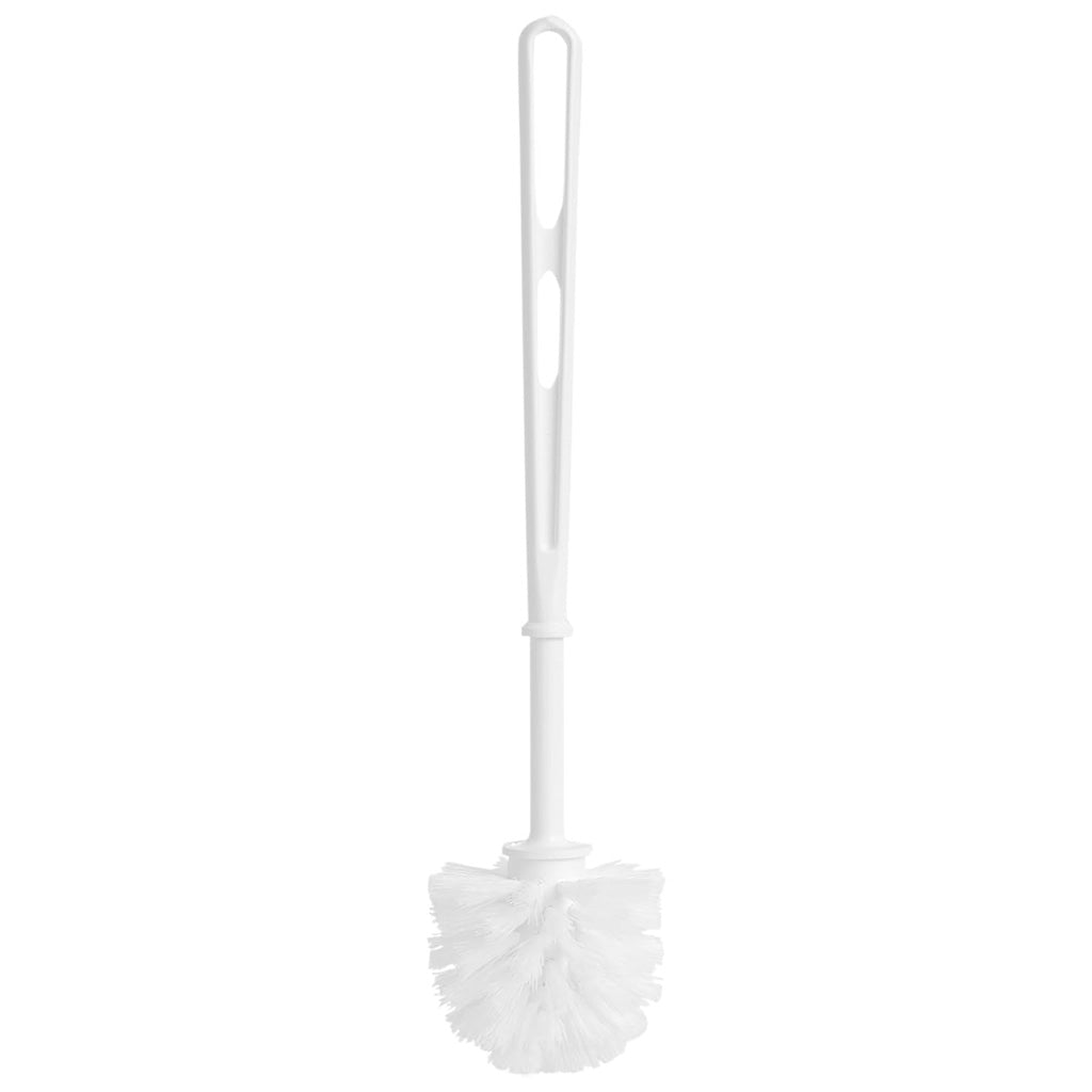 White Toilet Replacement Brush With Strong Plastic Handle & Deep Cleaner Bristles