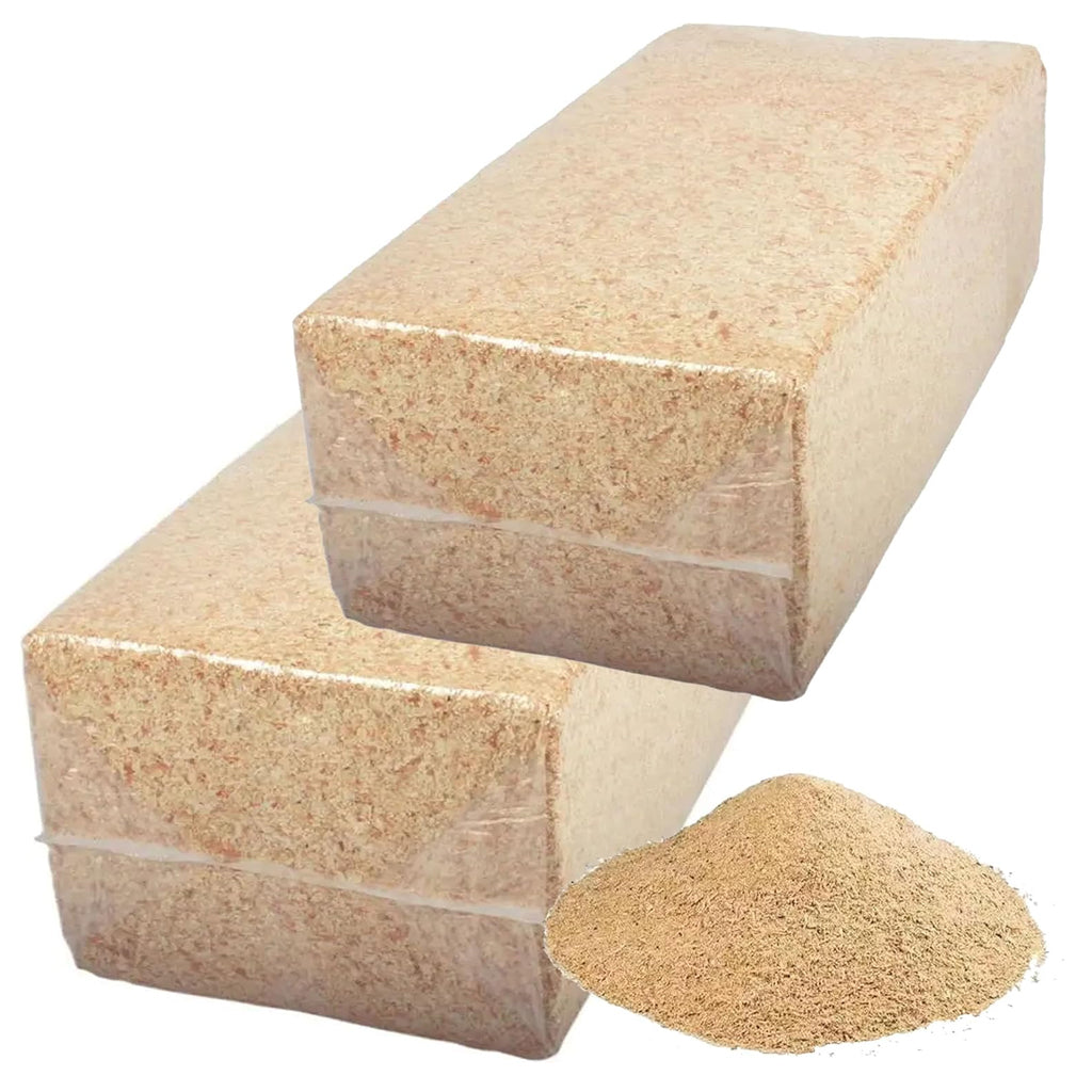 20kg Compressed Non-Abrasive Sawdust Bales Wood Shavings Ideal For Animal Pet Bedding