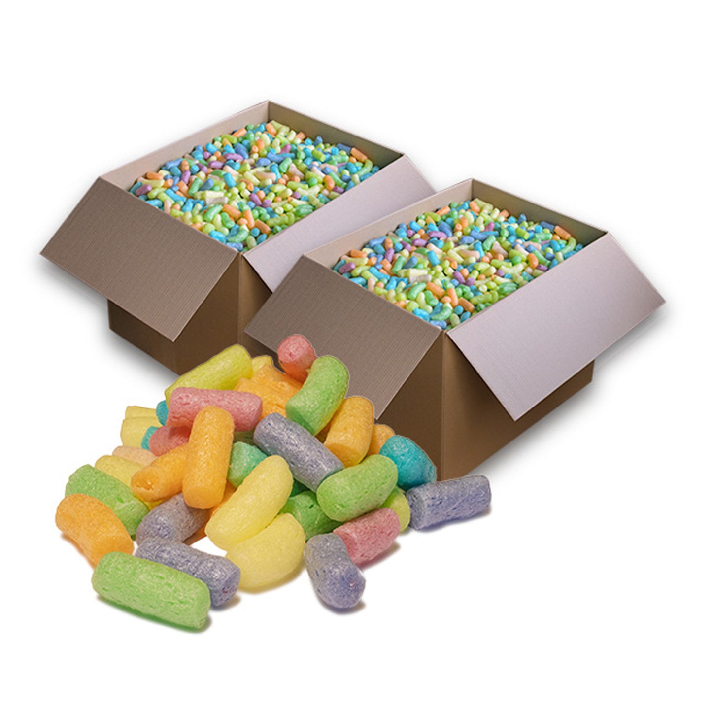 Multi Coloured Biodegradable Loose Fill Packing Peanuts