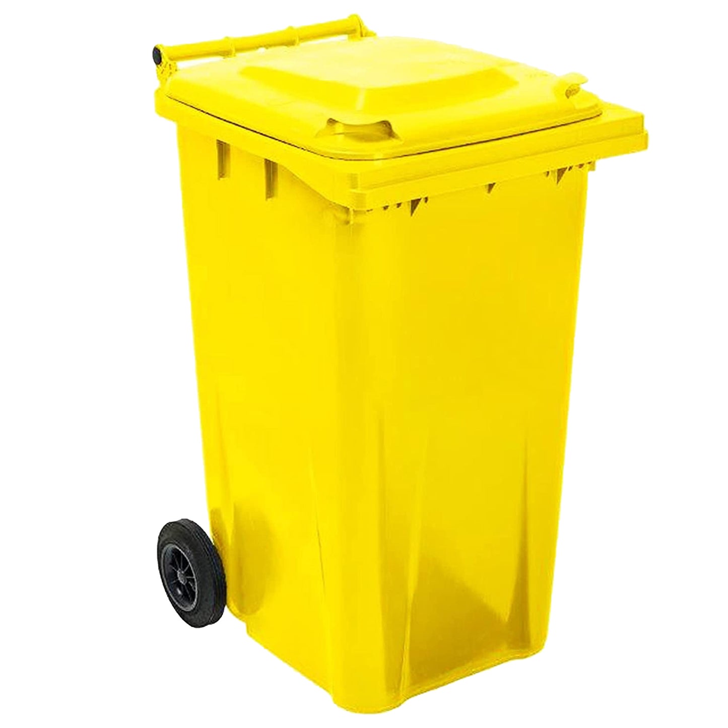 240L Standard Sized Outdoor Recycling Wheelie Bins With Rubber Wheels & Lids