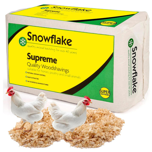 15kg Large Supreme Animal Bedding Softwood Shavings Timber Bale For Goats, Horses, Poultry & Sheep