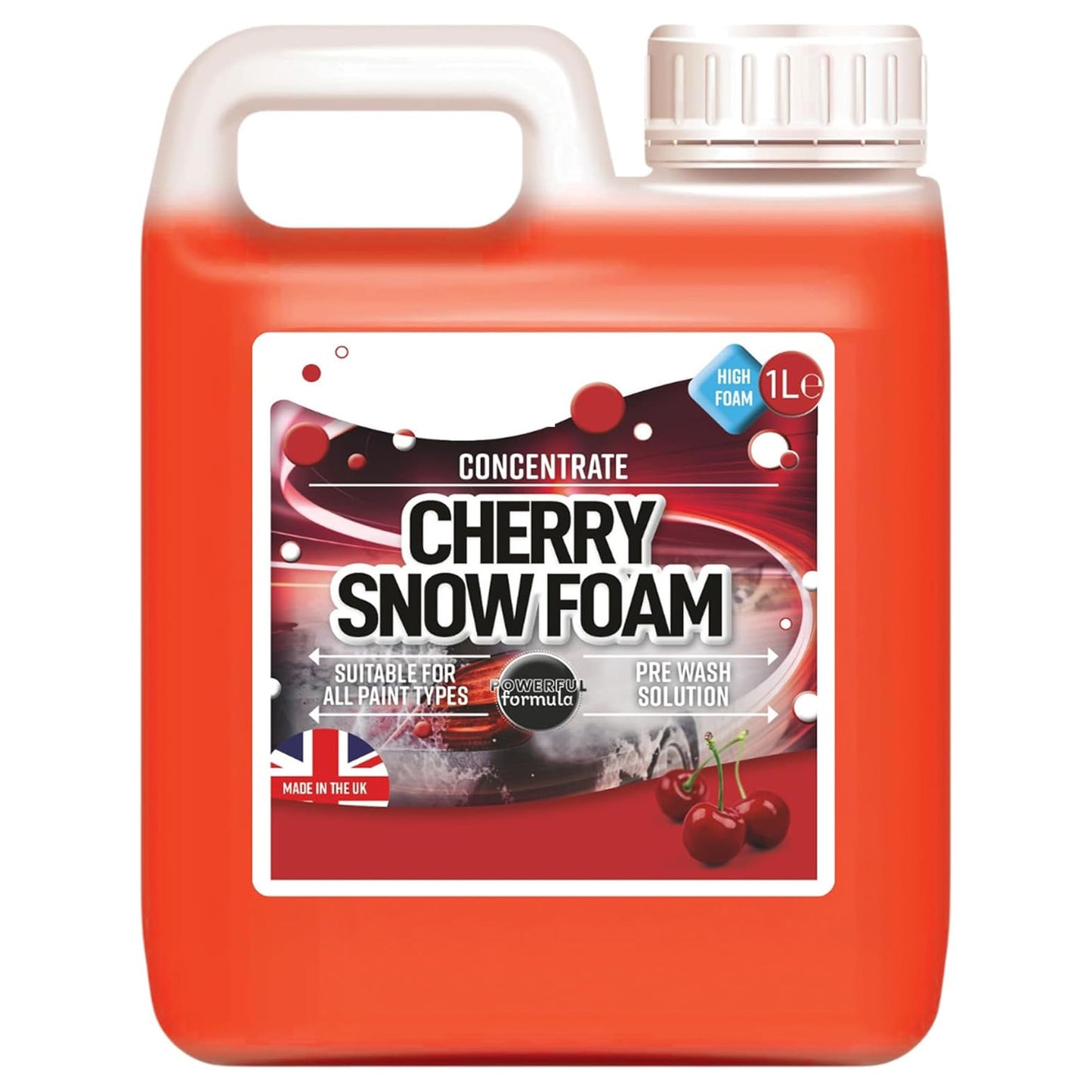 1L High Cherry Snow Foam Super Thick Vehicle Cleaning Foam Extremely Powerful