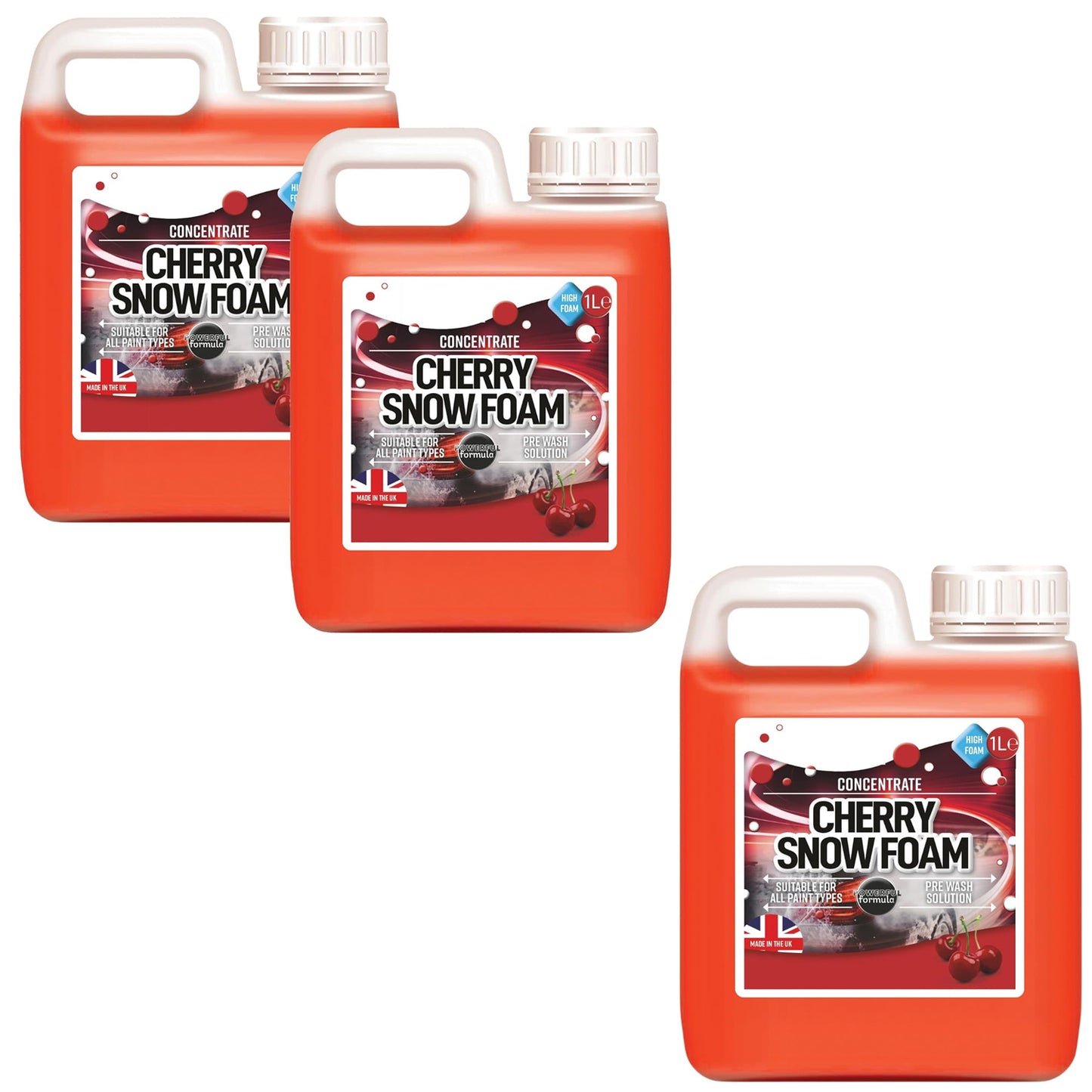 1L High Cherry Snow Foam Super Thick Vehicle Cleaning Foam Extremely Powerful