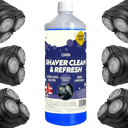 1 Litre Shaver Cleaning Refill Fluid Handy Size Bathroom Bottle Clean & Renew Cartridge