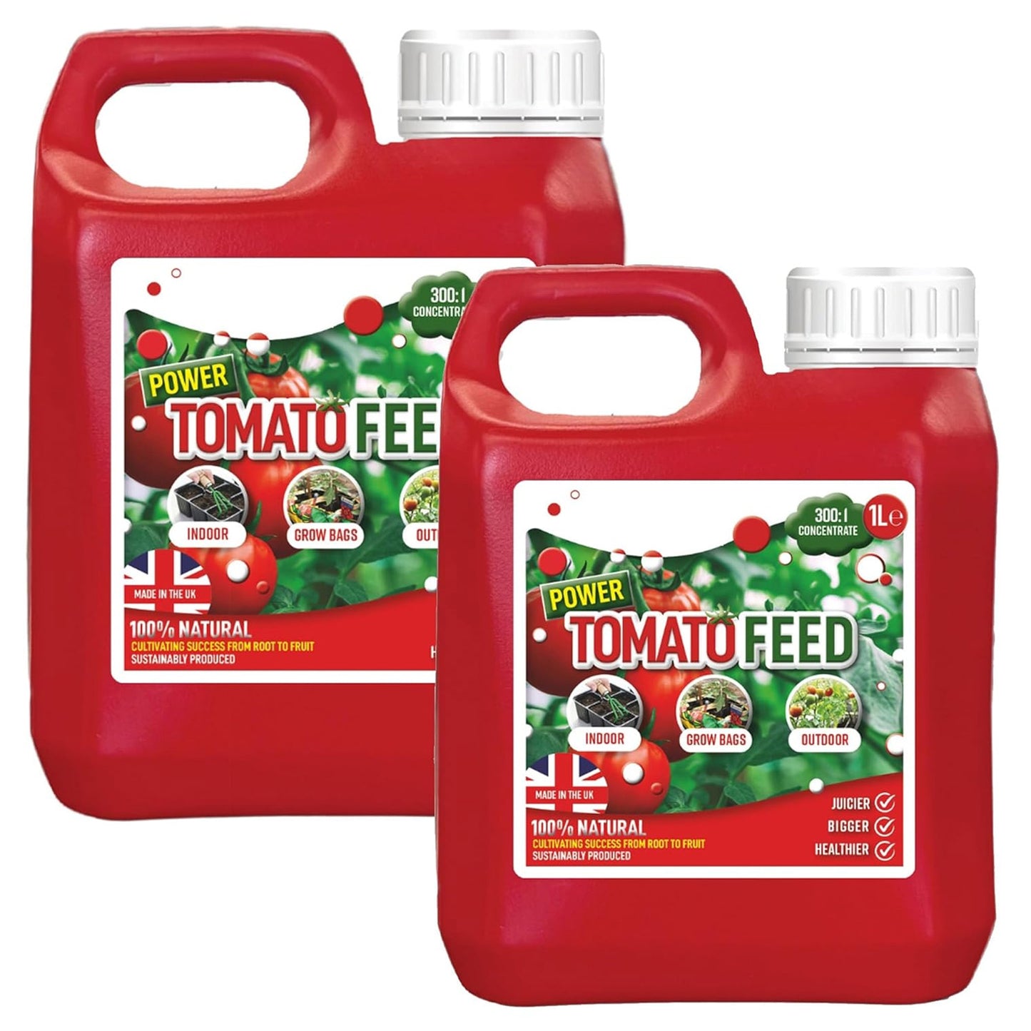 1 Litre Concentrated Nutrient Packed Tomato Feed For Growing Healthier Tomatoes, Peppers, Cucumbers & Vegetables