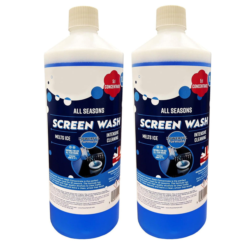 1 Litre All Seasons Vehicle Screen Wash Effective Down To -5 Degrees
