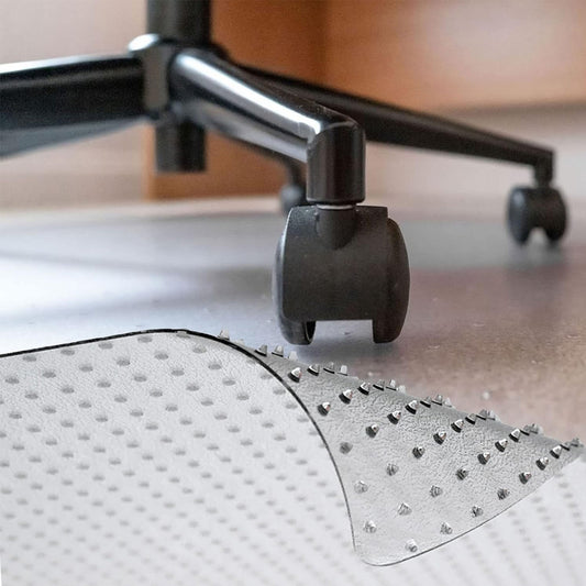 PVC Transparent Floor Protector Durable Low Pile Chair Mats Non- Slip For Hard Floors