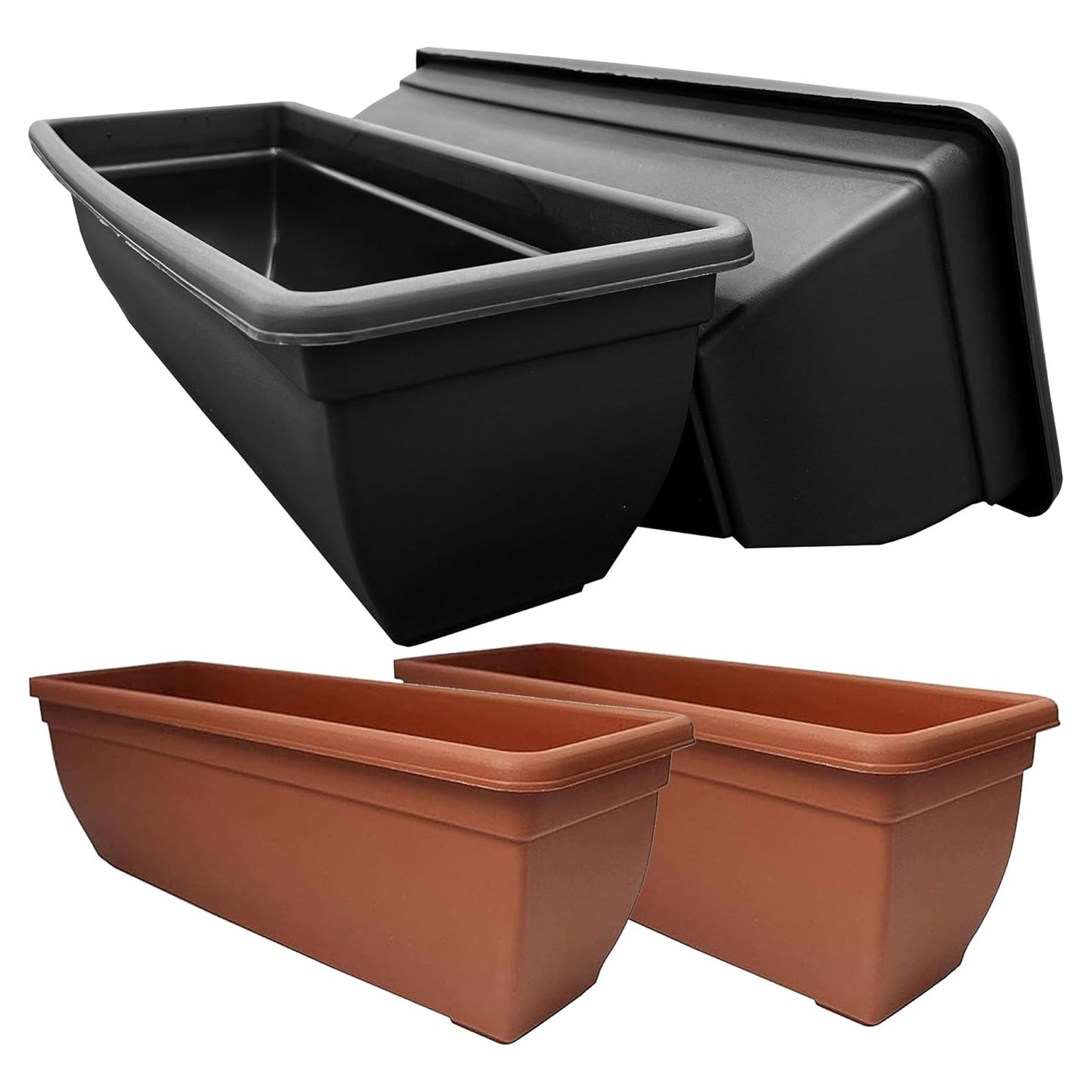 Bell Pot Trough Rectangular Winchester Plastic Plant Pots