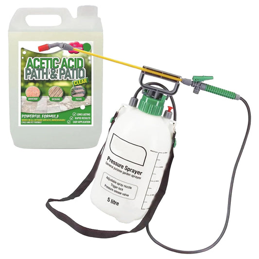 Garden Acetic (2.5L) & Pressure Sprayer Acid Vinegar