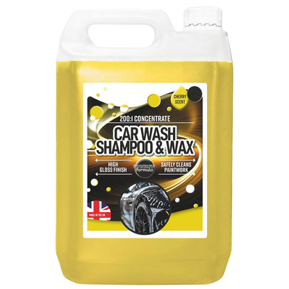 5 Litres Car Wash & Wax Shampoo Concentrated Protective Detailing Cleaner
