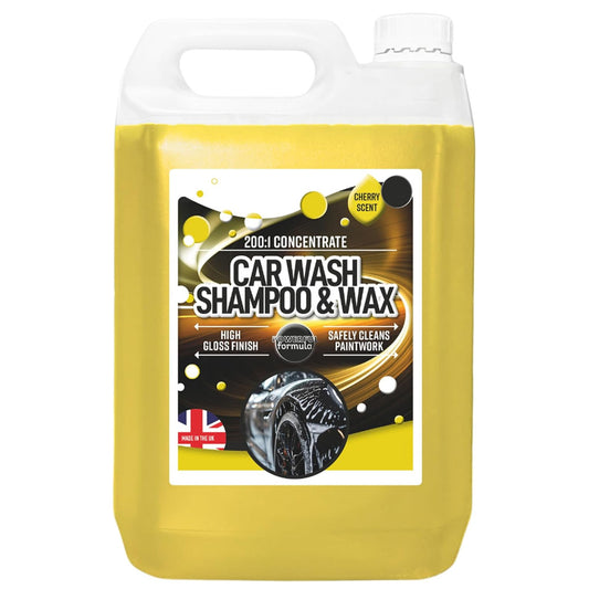 5 Litres Car Wash & Wax Shampoo Concentrated Protective Detailing Cleaner