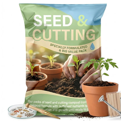 20L Bags Seed Sowing, Cutting & Planting Compost Ideal For Potting or Re-Portting