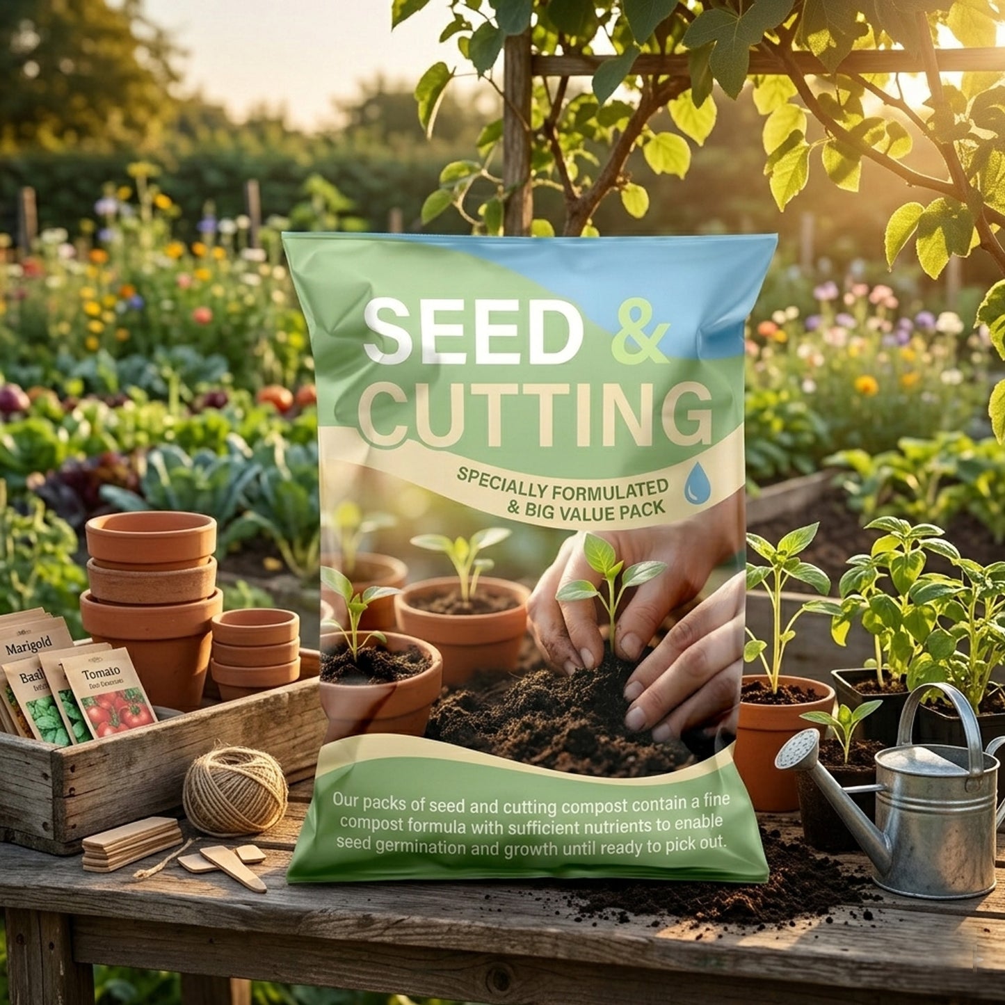 20L Bags Seed Sowing, Cutting & Planting Compost Ideal For Potting or Re-Portting
