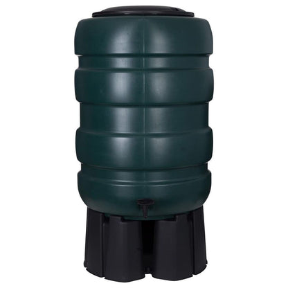230L Large Garden Round Plastic Water Butt Set Including Tap with Stand and Filler Kit