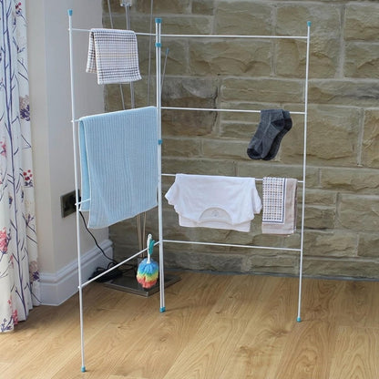2-Fold Clothes Drying Rack Airer - 4M Space Non-Slip Lightweight & Strong