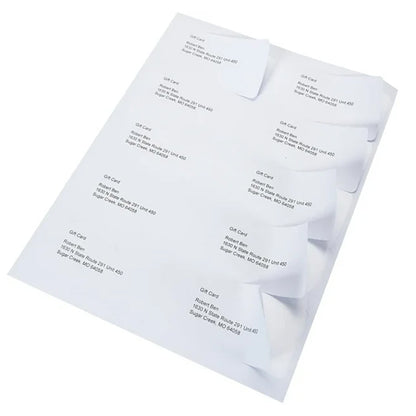 14 Address Labels per A4 Sheet