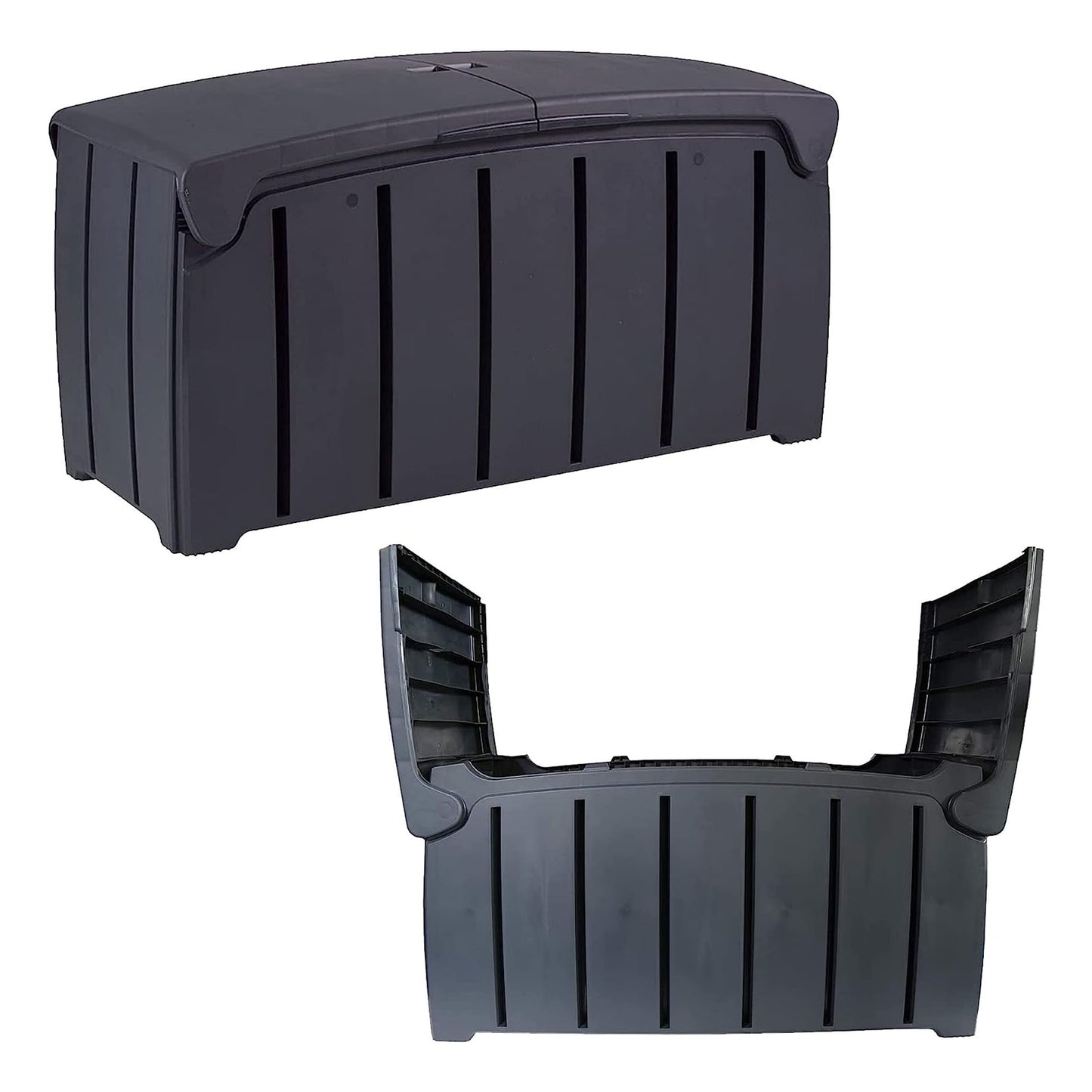 Extra Large Multipurpose 322L Outdoor Garden Storage Box With Butterfly Lid