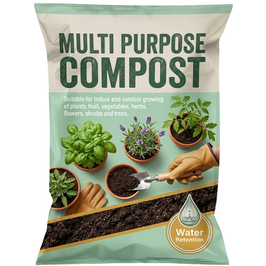 Multi-Purpose Compost With Nutrient Enhanced Formula & Wetting Agent Ideal For Garden