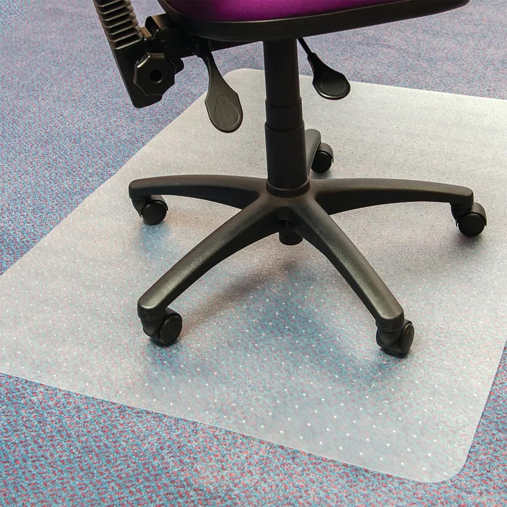 PVC Transparent Floor Protector Durable Low Pile Chair Mats Non- Slip For Hard Floors