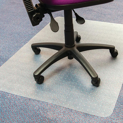 PVC Transparent Floor Protector Durable Low Pile Chair Mats Non- Slip For Hard Floors