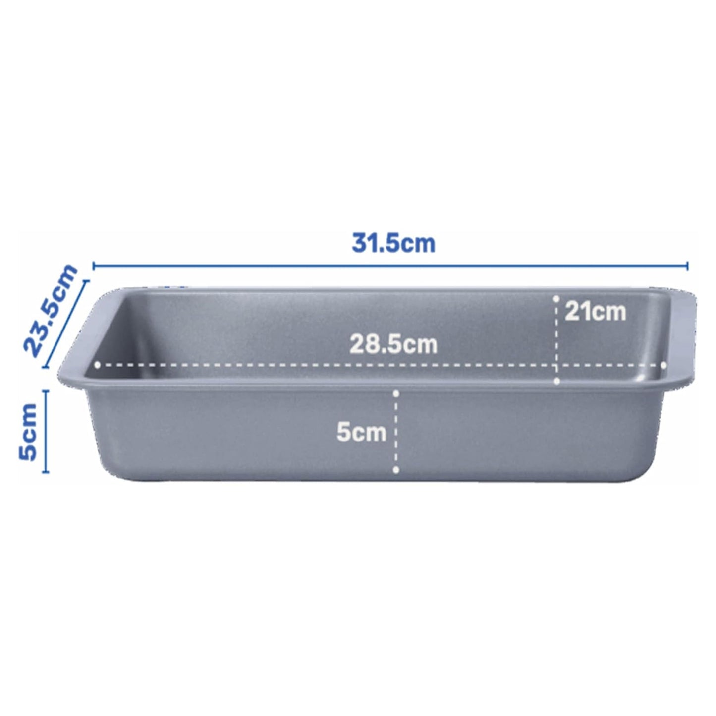 Deep Tray 31cm Oven Baking Tray Non Stick Ideal For Cooking, Baking & Roasting