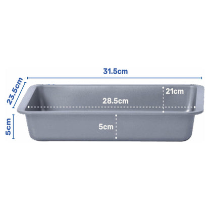 Deep Tray 31cm Oven Baking Tray Non Stick Ideal For Cooking, Baking & Roasting