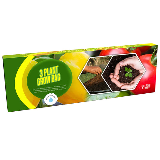 3 Plant Grow Bags With Balanced Nutrients For Fruit & Veg