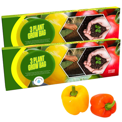 3 Plant Grow Bags With Balanced Nutrients For Fruit & Veg