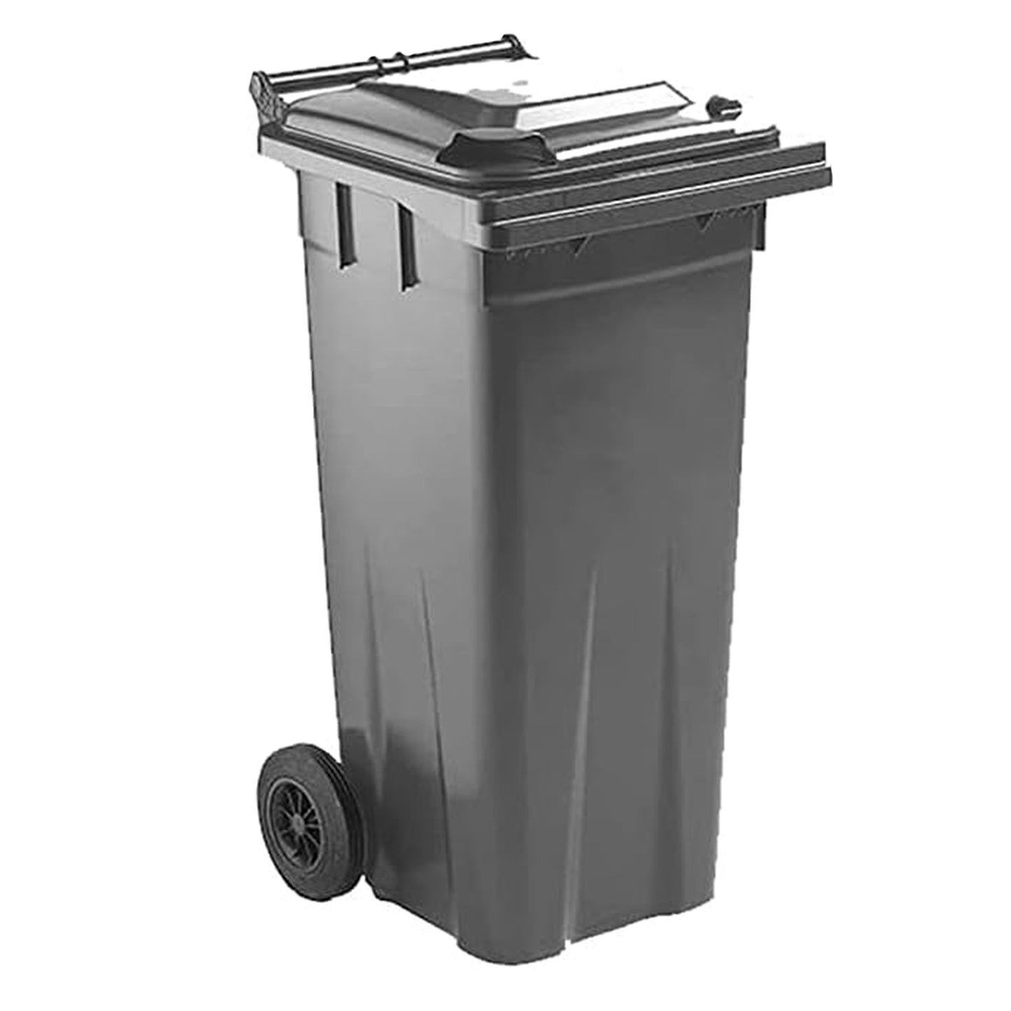 140L Compact Sized Waste Recycling Wheelie Bins With Strong Rubber Wheels & Lids